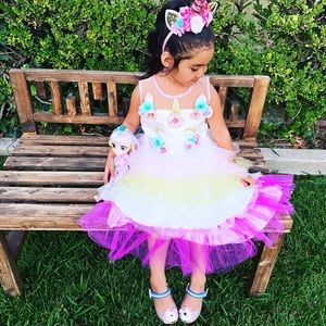 Unicorn kids dress